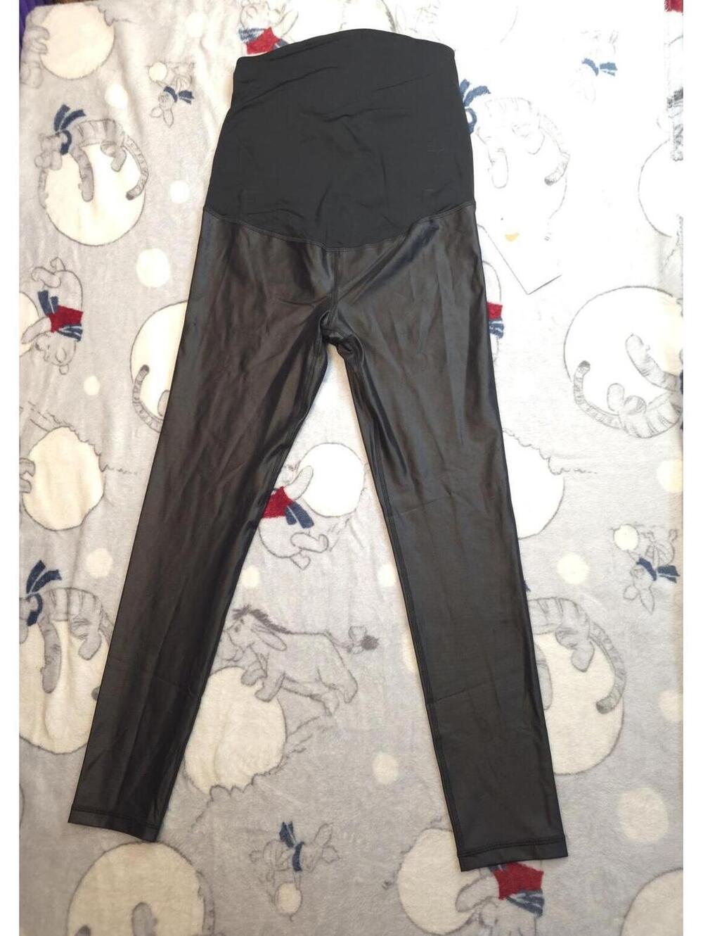 Black Slick Maternity Leggings - Isabel by Ingrid + Isabel
